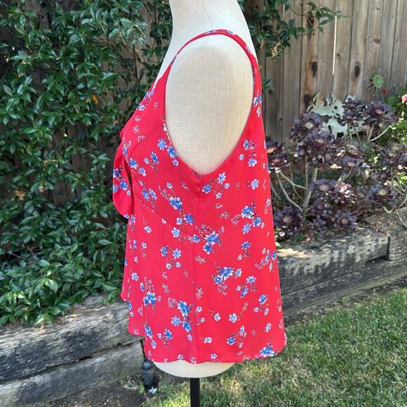 Sienna Sky Lightweight Floral Knotted Tank Blouse Size Medium - Picture 5 of 9